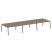 Рабочая станция на 6 рабочих места на А-образном м/к Metal System Style БА.СМ-6.4 4800x1475x750 (Дуб наварра/Серый металл)