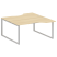 Рабочая станция криволинейная Metal System Style БО.РАС-СА-2.1 1600x1835x750 (Дуб Наварра/Серый металл)