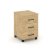 Тумба мобильная 3 ящика стандартные колеса SN.TM-002 (416х460х611) (Антрацит/Тиквуд Светлый)