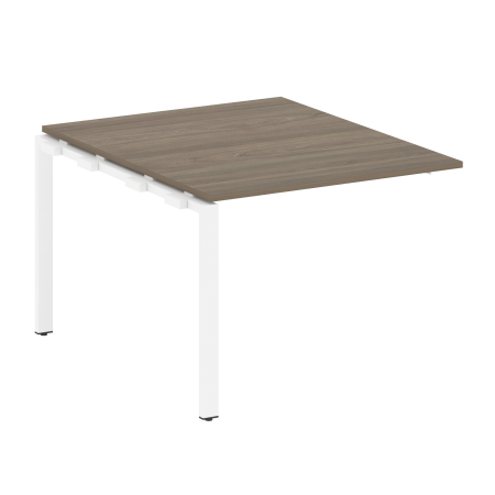 Проходной наборный элемент переговорного стола Metal System Style БП.ППРГ-1 1000x1235x750 (Вяз/Белый металл)