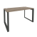 Стол рабочий на О-образном м/к Onix O.MO-SP-3.7 1380x720x750 (Тиквуд Темный/Белый Металл)