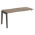 Наборный элемент рабочей станции на деревянных опорах Onix Wood OW.1.NRS-4.7 1580x720x750 (Тиквуд Светлый/Дуб Темный)
