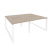 Рабочая станция на О-образном м/к Onix O.MO-D.RS-4.1.8 1960x1635x750 (Тиквуд Темный/Белый Металл)