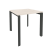 Стол рабочий на П-образном м/к Onix O.MP-SP-0.8 780x800x750 (Тиквуд Темный/Белый Металл)