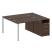 Рабочая станция с опорной тумбой Metal System Style БП.РС-СТП-2.2 1612x1475x750 (Дуб Наварра/Серый металл)