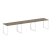 Рабочая станция Metal System Style БО.СМ-3.2 3600x720x750 (Дуб Наварра/Серый металл)