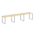 Рабочая станция Metal System Style БО.СМ-3.2 3600x720x750 (Дуб Наварра/Серый металл)