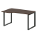 Стол криволинейный левый Metal System Style БО.СА-2 Л 1400x900x750 (Дуб Наварра/Серый металл)