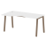 Стол криволинейный левый Metal System Style БА.СА-1 Л 1600x900x750 (Дуб Наварра/Серый металл)