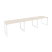 Рабочая станция на О-образном м/к Onix O.MO-RS-3.2.7 3540x720x750 (Тиквуд Темный/Белый Металл)