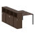 Рабочая станция с опорным шкафом-купе Metal System Style БП.РС-СШК-4.2 1610x2332x1098 (Дуб Наварра/Серый металл)