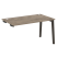 Стол-приставка к опорным элементам на деревянных опорах Onix Wood OW.SPR-3.8 1380x800x750 (Тиквуд Светлый/Дуб Темный)