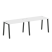 Рабочая станция на 2 рабочих места на А-образном м/к Metal System Style БА.СМ-2.2 2400x720x750 (Дуб наварра/Серый металл)