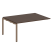 Проходной наборный элемент переговорного стола Metal System Style БП.ППРГ-4 1600x1235x750 (Дуб Наварра/Серый металл)