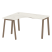 Стол криволинейный левый Metal System Style БА.СА-3 Л 1400x1200x750 (Дуб Наварра/Серый металл)