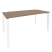 Стол рабочий на П-образном м/к Onix O.MP-SP-4.8 1580x800x750 (Тиквуд Темный/Белый Металл)