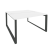 Рабочая станция на О-образном м/к Onix O.MO-D.RS-2.3.7 1380x1475x750 (Тиквуд Темный/Белый Металл)