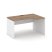 Стол рабочий эргономичный SN-D.SPA-011(R) (1380х700/980х750) (Тиквуд Светлый/Антрацит)