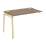 Наборный элемент рабочей станции на деревянных опорах Onix Wood OW.1.NRS-2.8 1180x800x750 (Тиквуд Светлый/Дуб Темный)