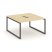 Рабочая станция 2-х сторонняя SN-4O.DRS-001 (980х1232х750) (Тиквуд Светлый/Металл Антрацит)
