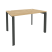 Стол рабочий на П-образном м/к Onix O.MP-SP-2.8 1180x800x750 (Тиквуд Темный/Белый Металл)