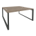Рабочая станция на О-образном м/к Onix O.MO-D.RS-2.4.8 1580x1635x750 (Тиквуд Темный/Белый Металл)