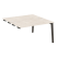 Стол-приставка двойной на деревянных опорах Onix Wood OW.D.SPR-3.7 1380x1475x750 (Тиквуд Светлый/Дуб Темный)