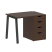 Стол письменный VR.SP-3-98.4.A 980x720x750 (Серый/Белый Металл)