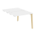 Стол-приставка двойной на деревянных опорах Onix Wood OW.D.SPR-1.7 980x1475x750 (Тиквуд Светлый/Дуб Темный)