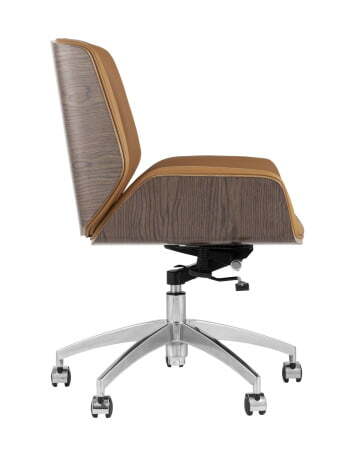 Кресло офисное TopChairs Crown коричневое (Компьютерное кресло Crown коричневый)