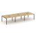 Рабочая станция 2-х сторонняя SN-5P.DRS-061 (2940х1232х750) (Тиквуд Светлый/Металл Антрацит)