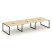Рабочая станция 2-х сторонняя SN-5O.DRS-081 (2940х1632х750) (Тиквуд Светлый/Металл Антрацит)