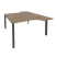 Рабочая станция на П-образном м/к Onix O.MP-D.SA-2 1380x1995x750 (Тиквуд Темный/Белый Металл)