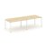 Стол переговорный SN-4P.SPRG-013 (2760х980х750) (Тиквуд Светлый/Металл Антрацит)