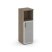 Шкаф средний узкий SN.STU.E-203(R) (400х400х1203) (Антрацит/Тиквуд Светлый/Сатин)