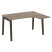 Стол эргономичный правый на деревянных опорах Onix Wood OW.SA-3R 1380x1180x750 (Тиквуд Светлый/Дуб Темный)