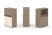 Тумба одиночная + низкая надставка ES.NB.1N-2 (750х410х1135) (Латте/Тиквуд Светлый)