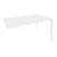 Стол-приставка на П-образном м/к к опорным элементам Onix O.MP-SPR-3.8 1380x800x750 (Дуб Аттик/Белый Металл)