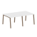 Стол для переговоров (2 столешницы) на А-образном м/к Metal System Style БА.ПРГ-2.1 2000x1235x750 (Дуб наварра/Серый металл)