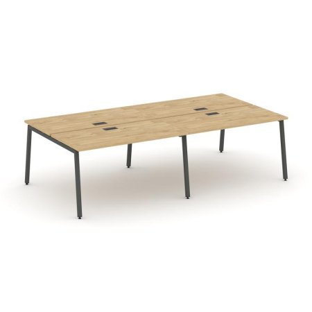 Рабочая станция 2-х сторонняя SN-4A.DRS-031 (1960х1232х750) (Тиквуд Светлый/Металл Антрацит)