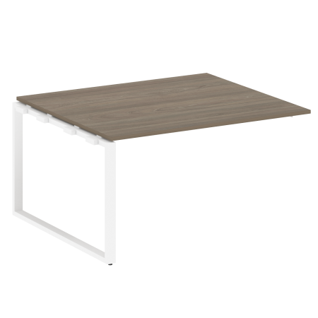 Проходной наборный элемент переговорного стола Metal System Style БО.ППРГ-3 1400x1235x750 (Вяз/Белый металл)