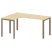 Стол криволинейный левый Metal System Style БП.СА-4 Л 1600x1200x750 (Дуб Наварра/Серый металл)