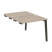 Стол-приставка двойной на деревянных опорах Onix Wood OW.D.SPR-1.7 980x1475x750 (Тиквуд Светлый/Дуб Темный)