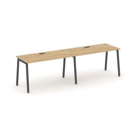 Рабочая станция 1 сторонняя SN-4A.ORS-001 (1960х600х750) (Тиквуд Светлый/Металл Антрацит)