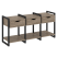 Тумба на регулируемых опорах наборная VR.L-TN-4.O 1440x460x719 (Тиквуд Темный/Белый металл)