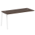 Проходной наборный элемент рабочей станции Metal System Style БА.ПРС-СП-1.4 1600x720x750 (Дуб Наварра/Серый металл)