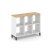 Каркас стеллажа 2 яруса SN.KS-230 (1121х400х881) (Антрацит/Тиквуд Светлый/Металл Антрацит)
