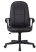 Кресло руководителя T-898 черный Leather Black эко.кожа крестов. пластик (Черный)