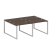 Рабочая станция Metal System Style БО.СМ-4.1 2000x1475x750 (Дуб Наварра/Серый металл)