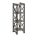 Стеллаж на колесных опорах-4 полки VR.L-MST.K-4.4 400x400x1334 (Тиквуд Темный/Белый металл)